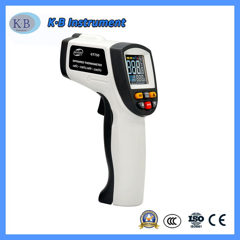 Color Screen GT750 Infrarot Thermo Tech Digital Thermometer China Hersteller Großhandel für industrielle Nutzung