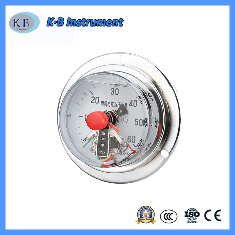 4 Inch 100mm High Hydraulic Electrical Contact Air Pressure Manometer
